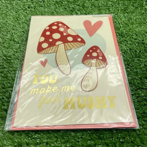 Mushroom Valentine Greeting Card, NWT 💘🍄For Bundles Only